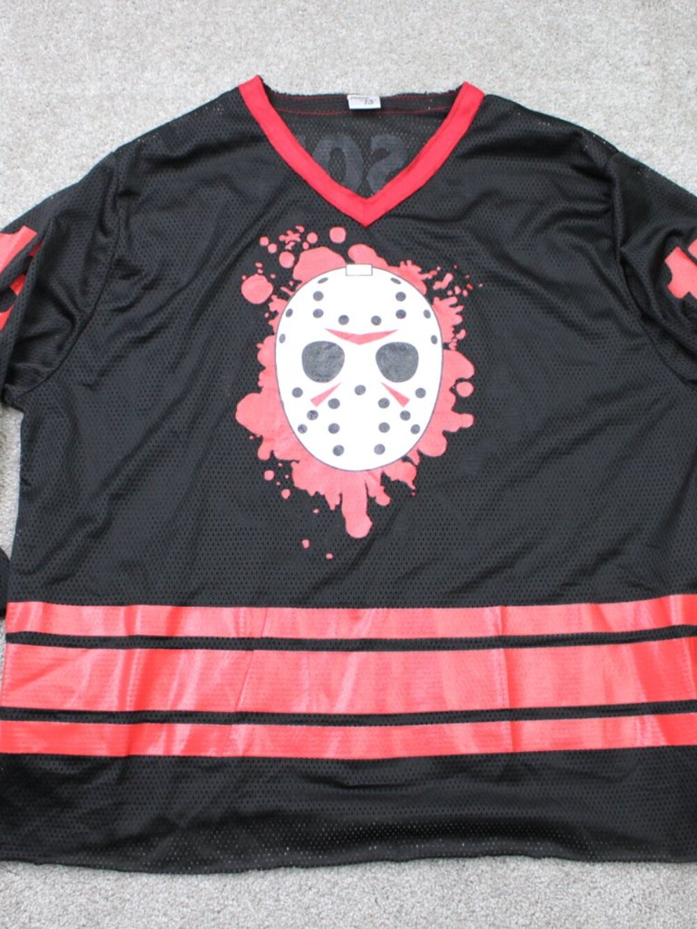 Jason Voorhees 13 Costume Hockey Jersey Mens 2XL XXL Black Friday The 13th Shirt
